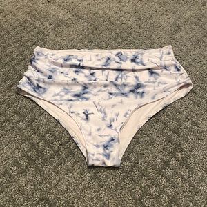 tie-dye navy bikini bottoms